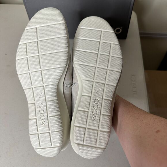 Ecco Felicia Slip On Wedge Loafers Gravel Gray Women's 10-10.5/EU 41 NWB Comfort - Picture 7 of 9